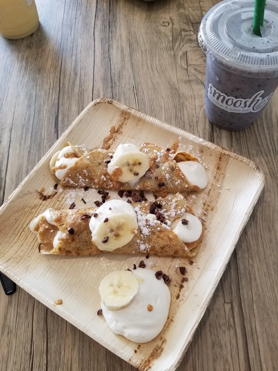 Blueberry Muffin Protein Shake and Crepes