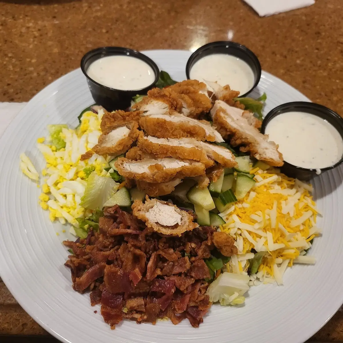 Fried Chicken Cob Salad