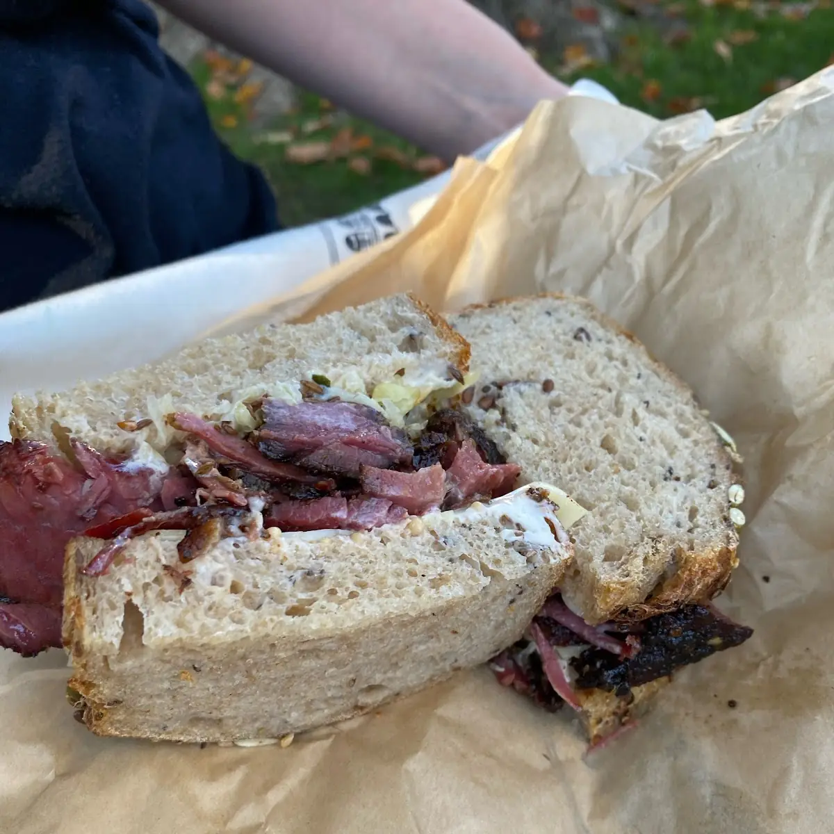 Hot Pastrami Sandwich