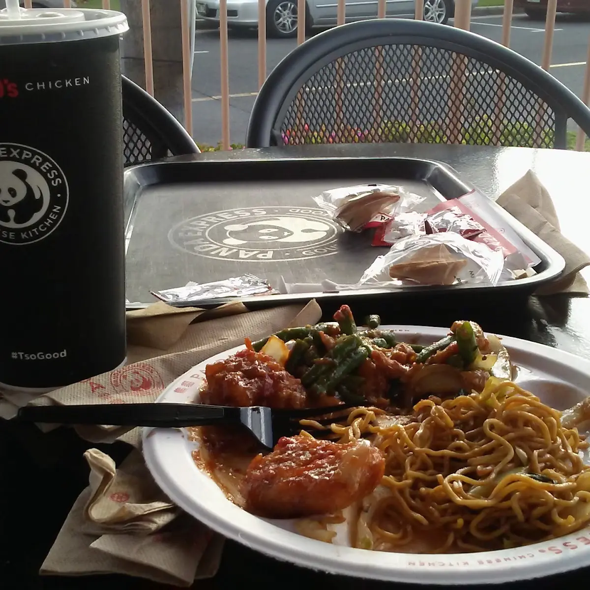 Lo Mein Noodles and Chicken