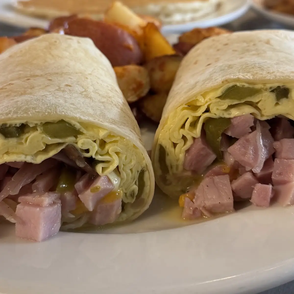 Diced Ham & Scrambled Eggs