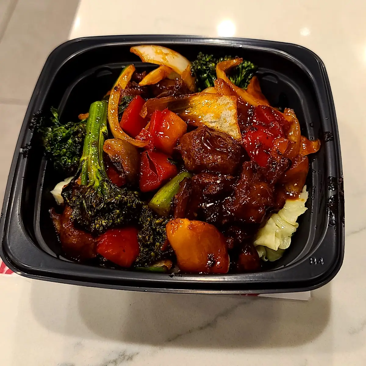 Black Pepper Angus Steak and Mixed Vegetables