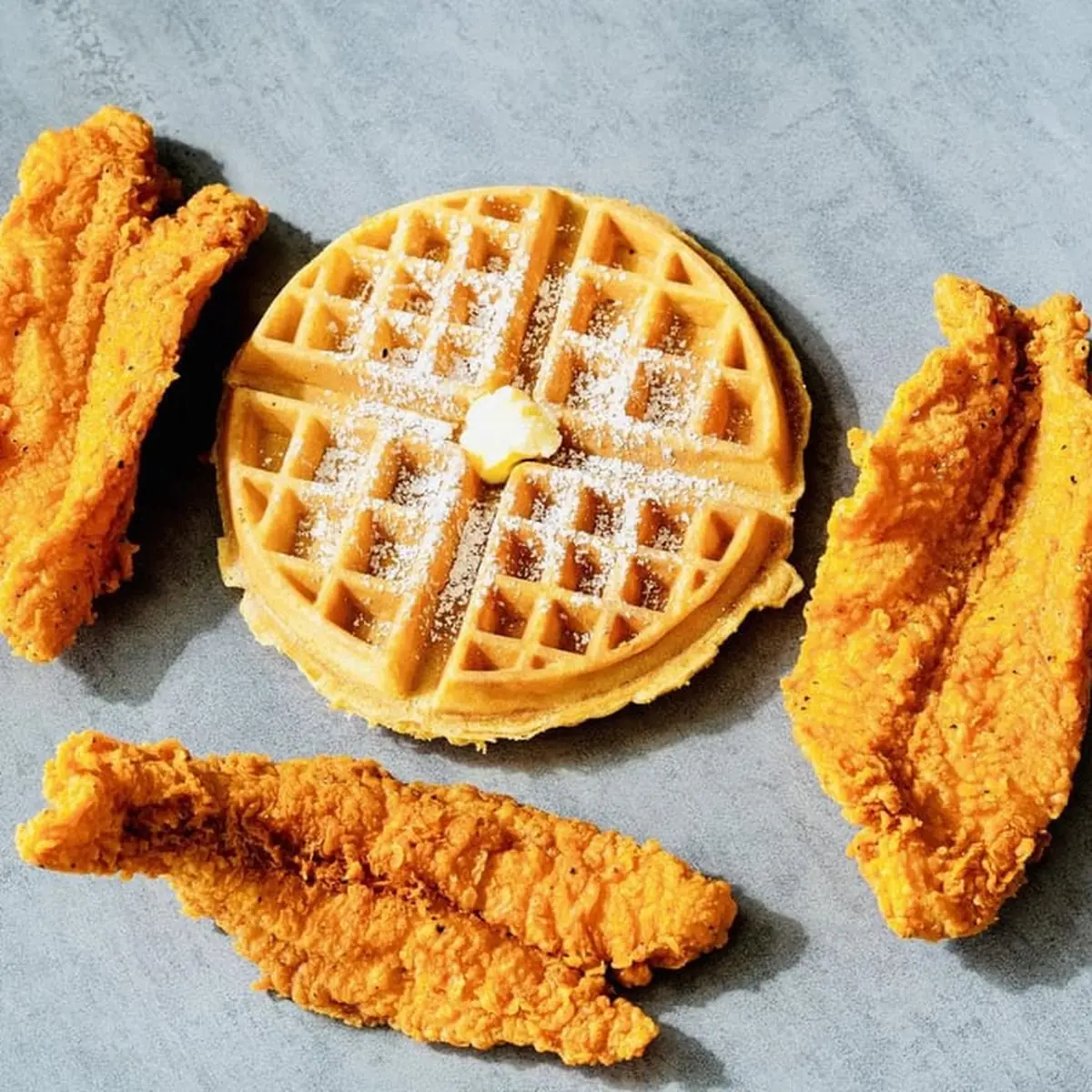 Chicken Tenders and Waffles