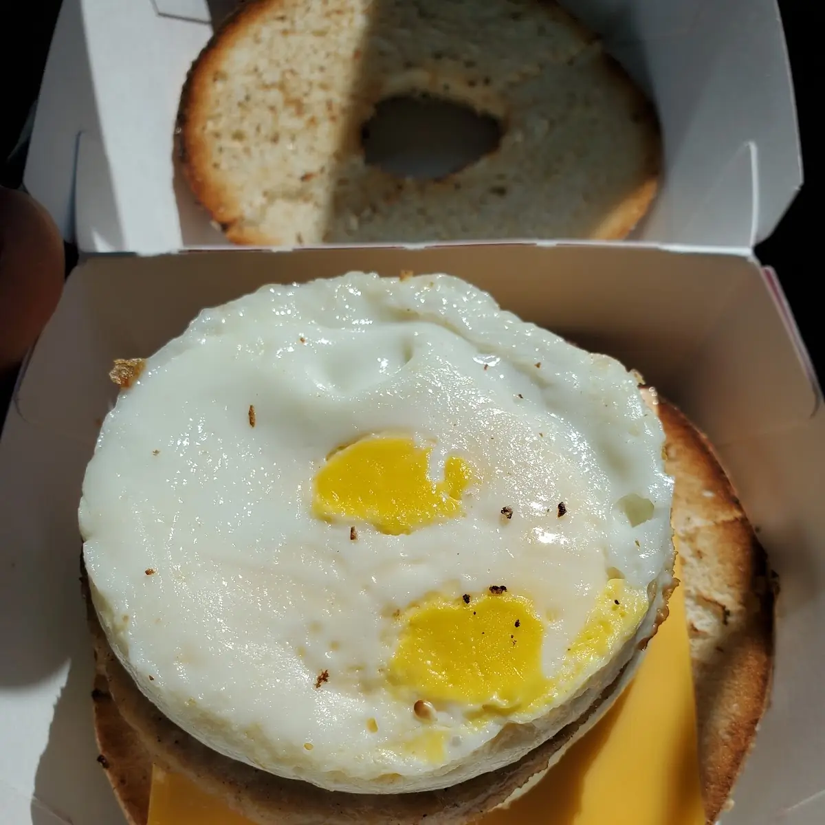 Everything Bagel with Sausage Egg and Cheese