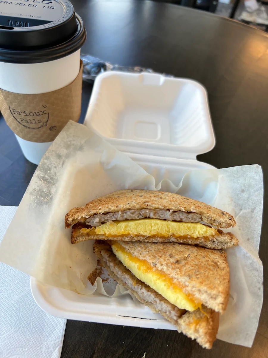 Egg and Sausage Sandwich