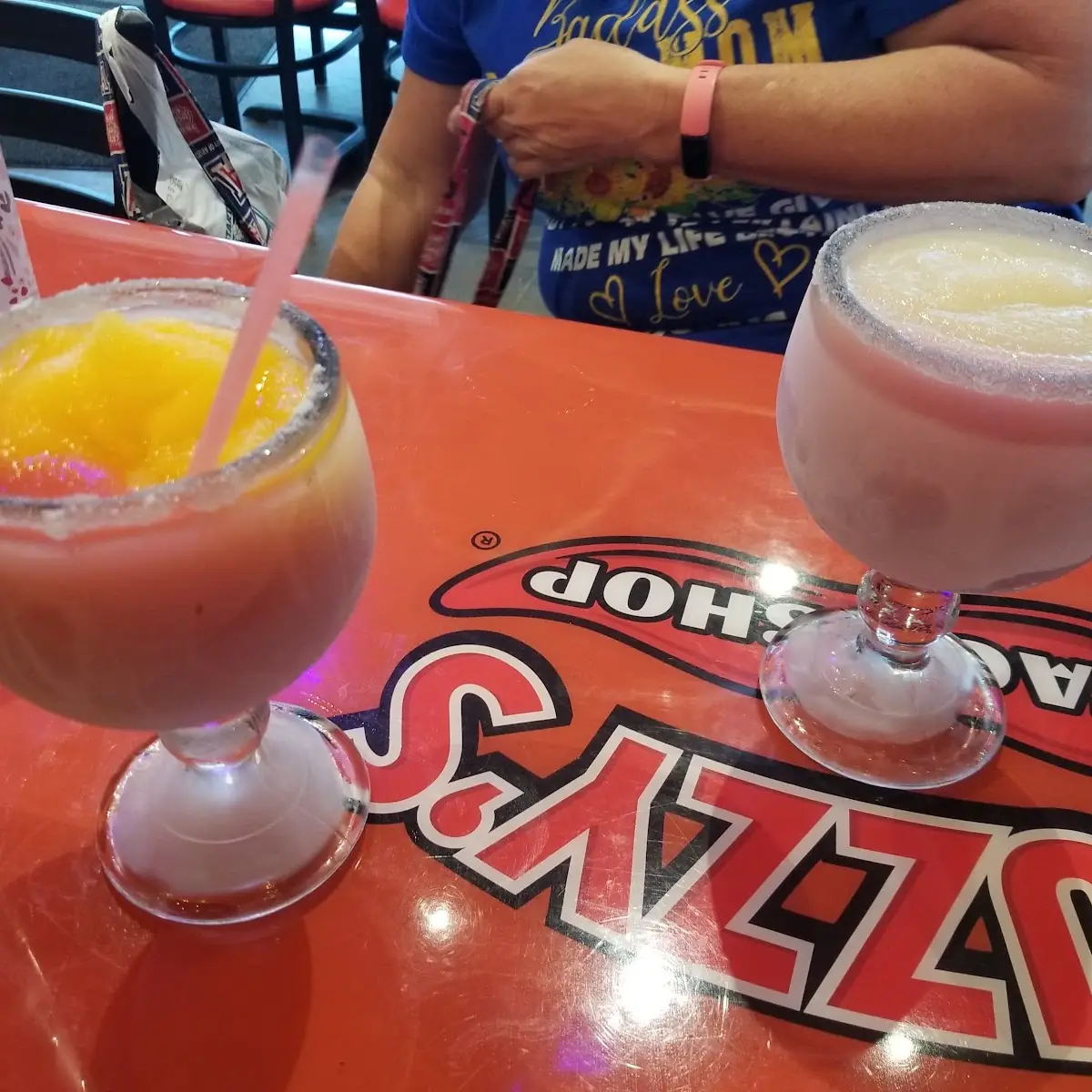 Mango Strawberry & Peach Passionfruit Margaritas