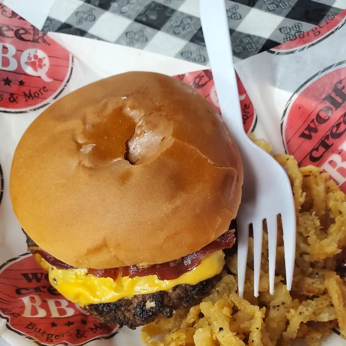 Regular Bacon Cheese Burger with Onion