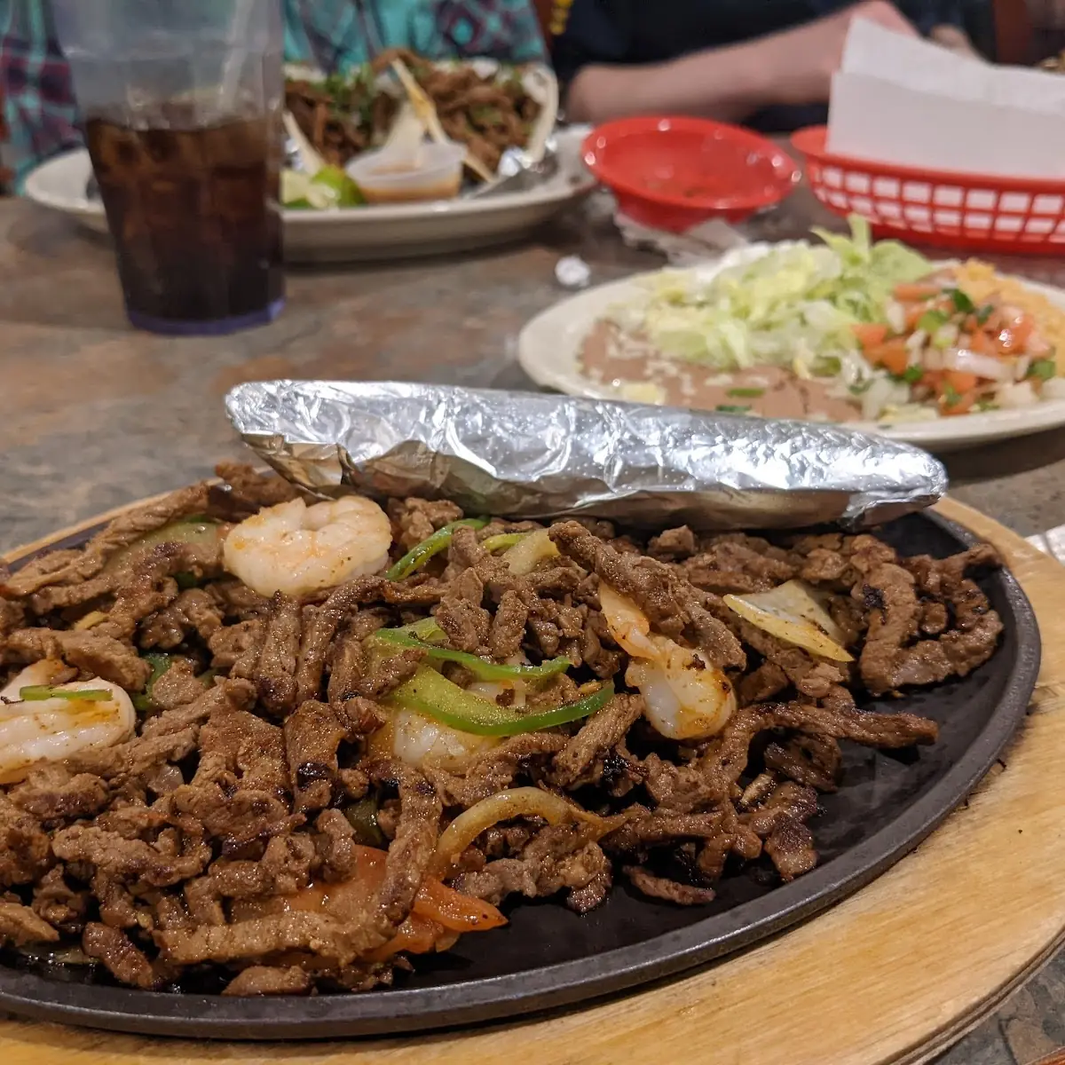 Steak and Shrimp Fajitas