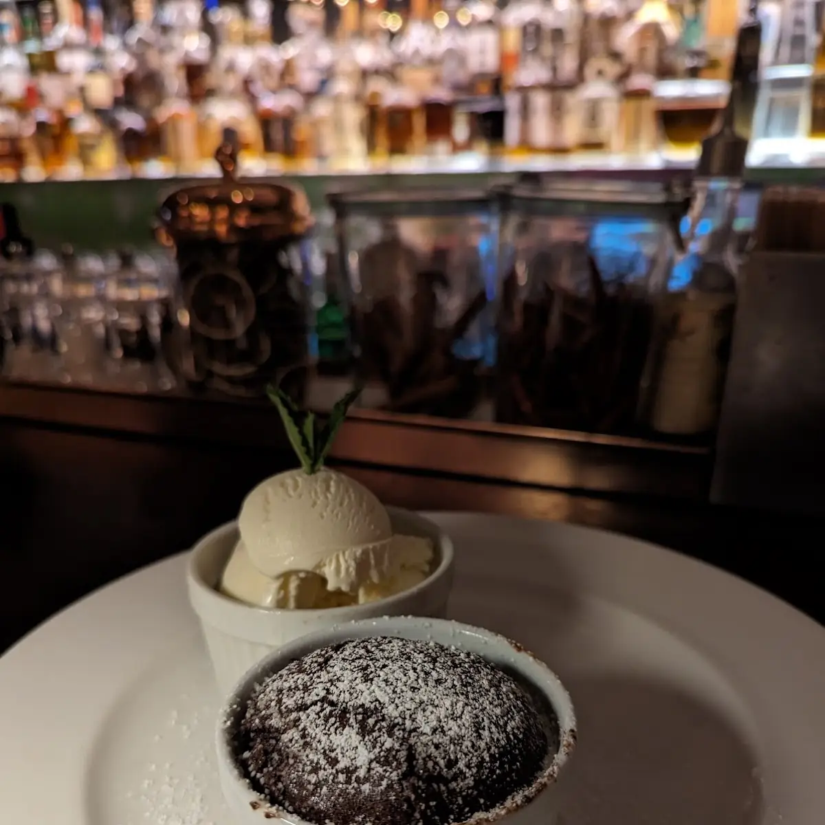 Chocolate Cake with Vanilla Ice Cream