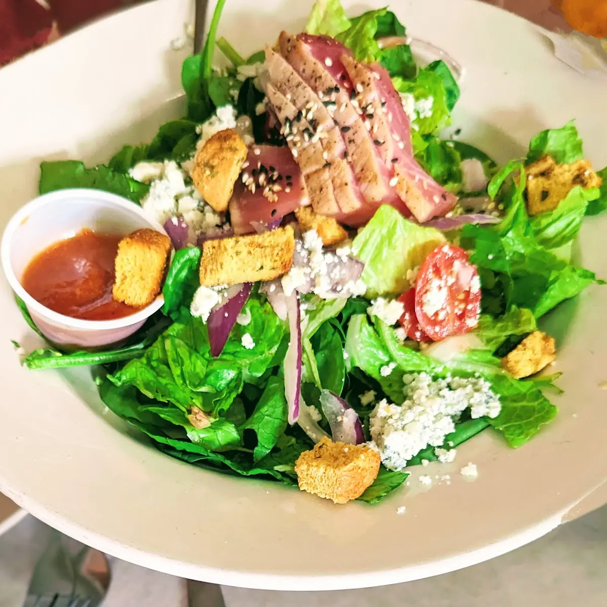 Seared Rare Tuna Salad