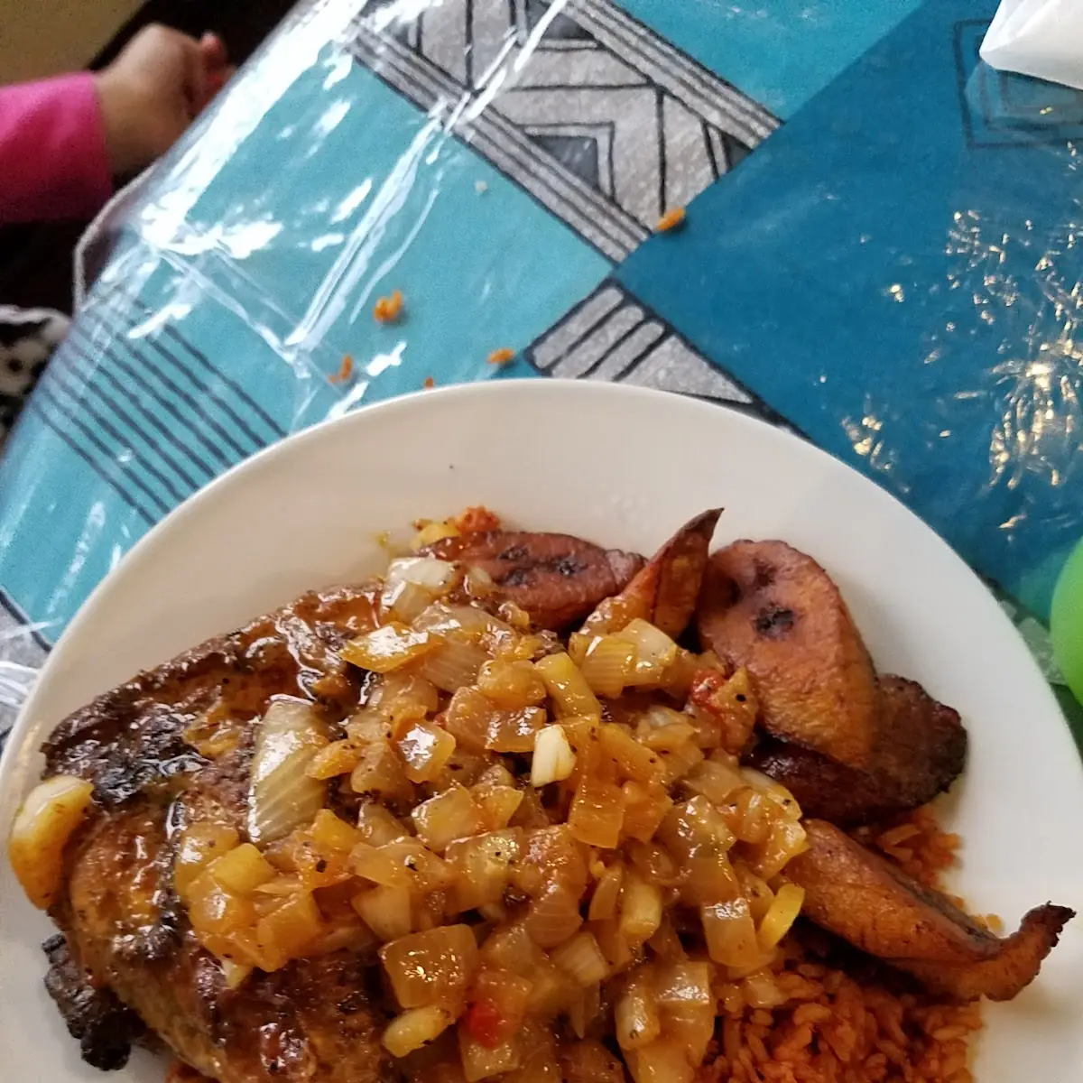 Chicken Rice Plantains