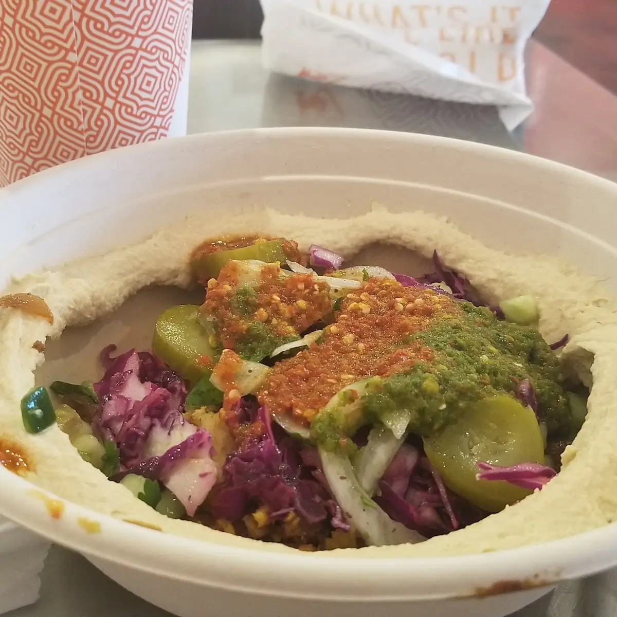 Hummus with Meat