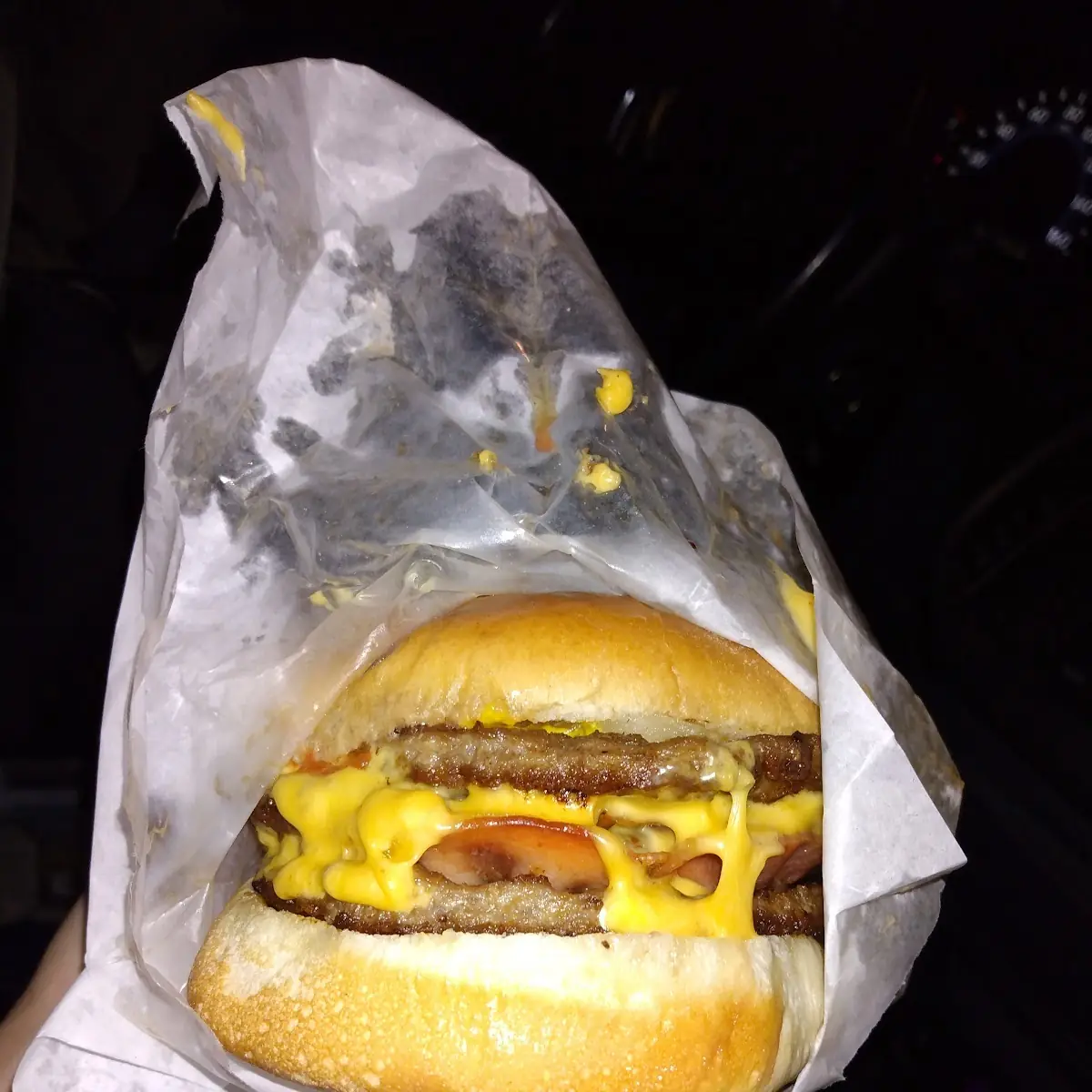 Triple Cheeseburger with Bacon