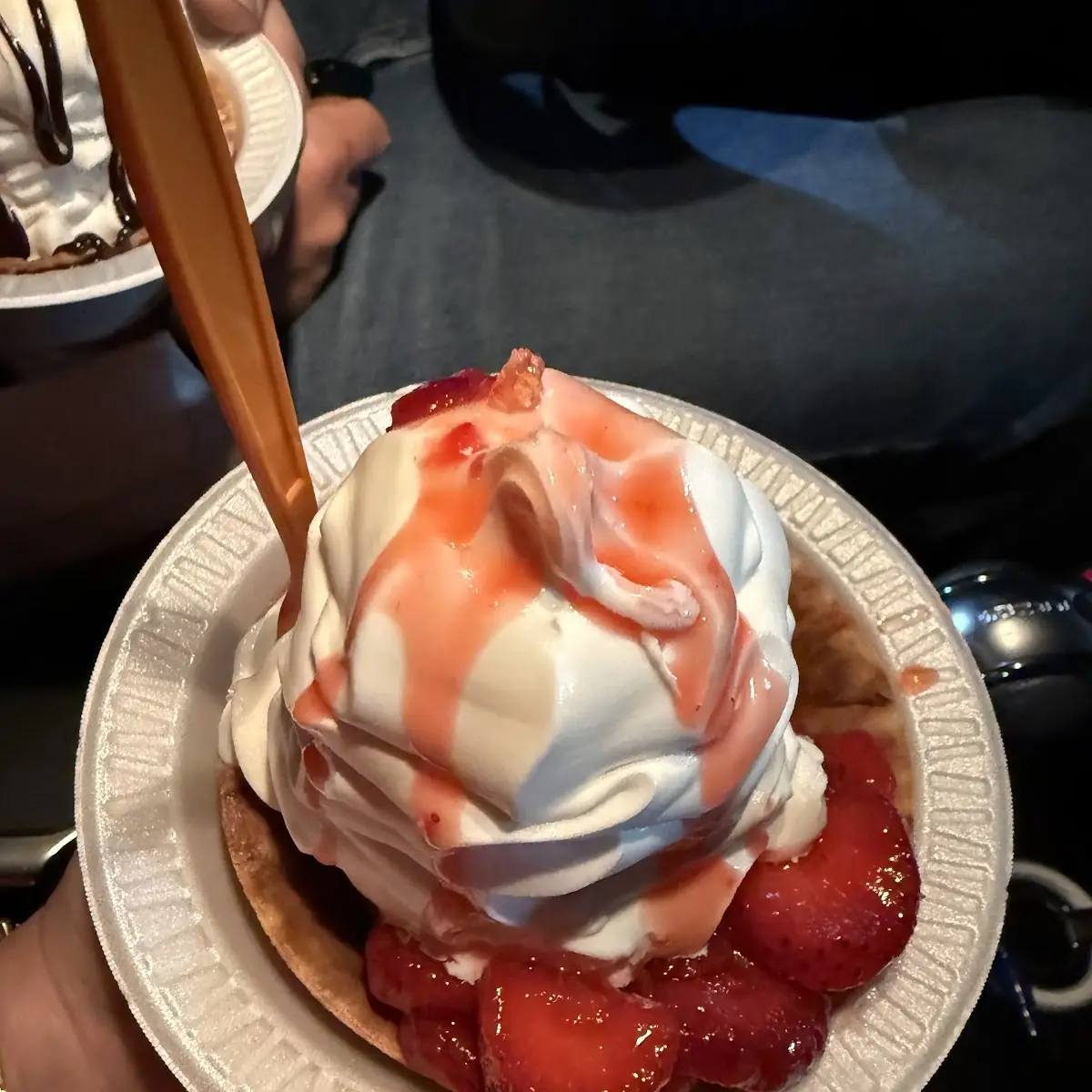 Strawberry Shortcake Waffle Cone