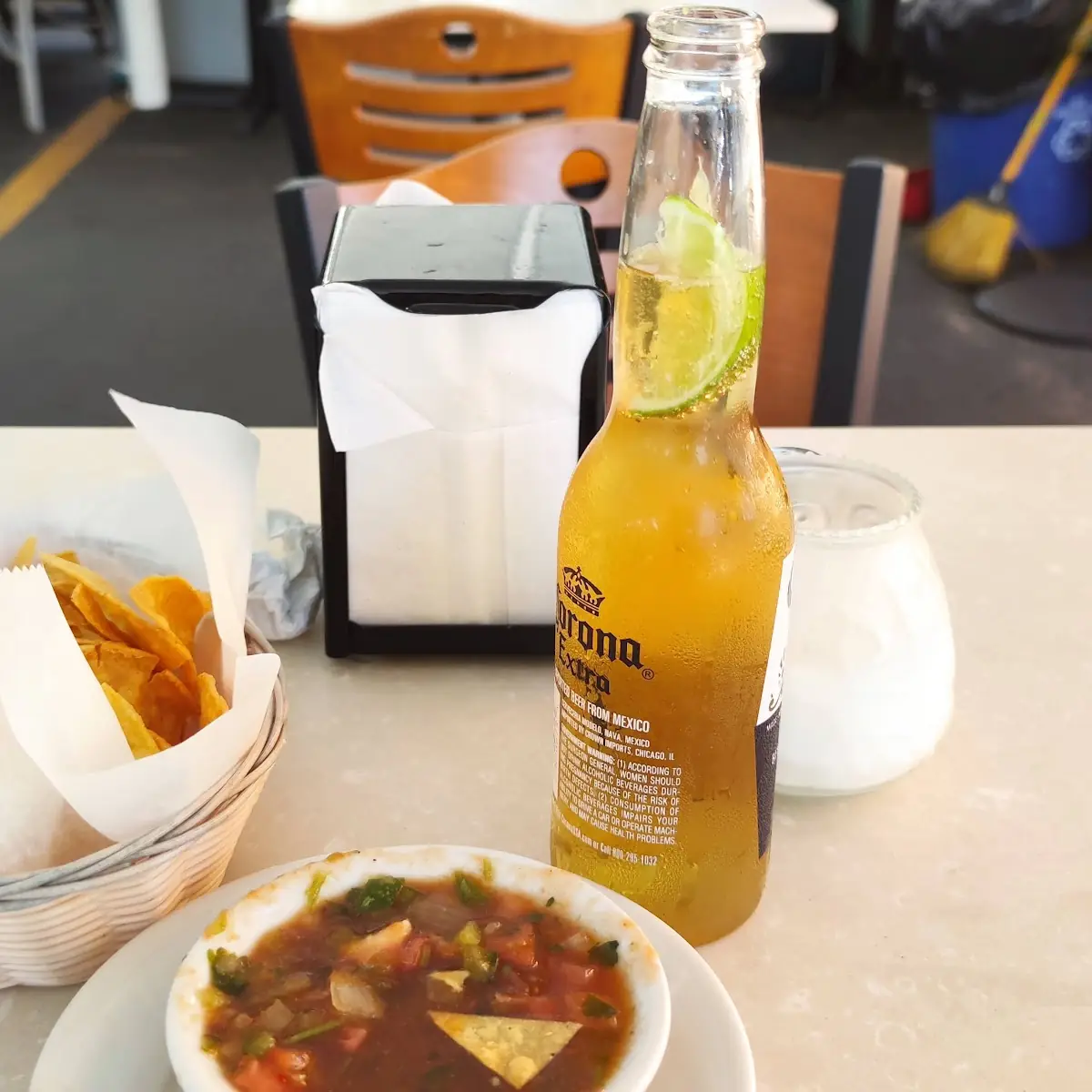 Corona Extra Salsa and Chips