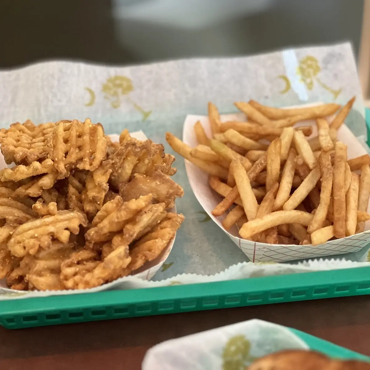 Waffle Fries Cucumber Medley