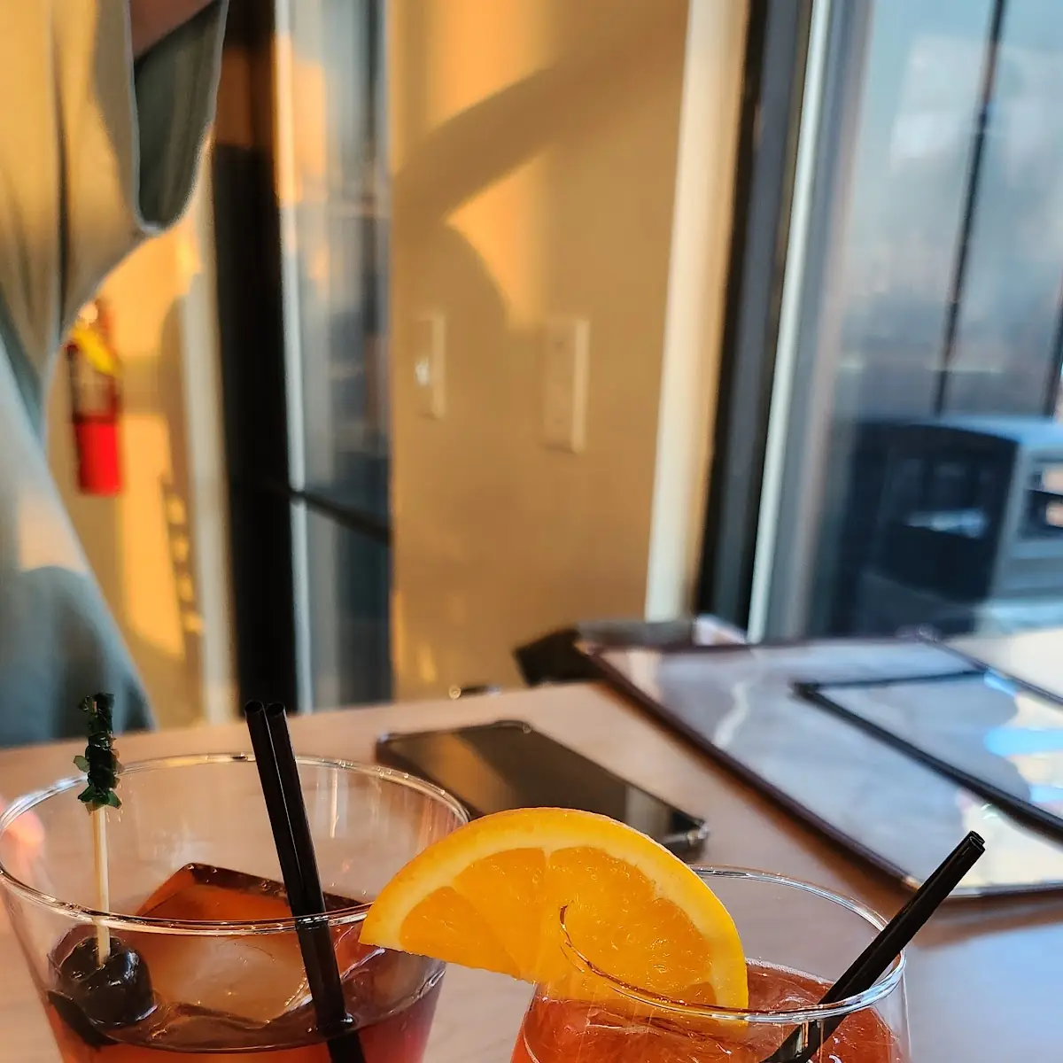 Old Fashioned and Aperol Spritz
