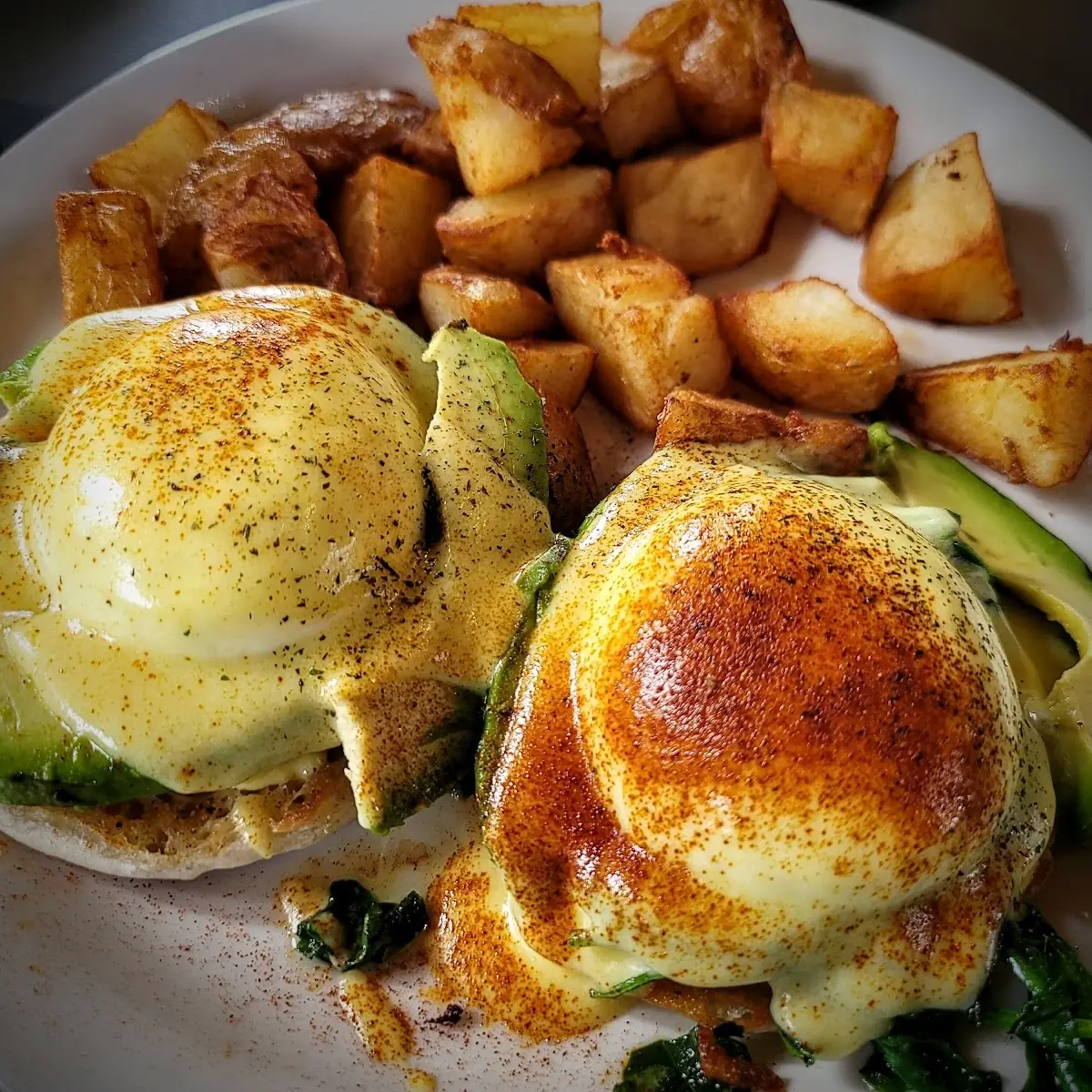 California Benedict w Spinach