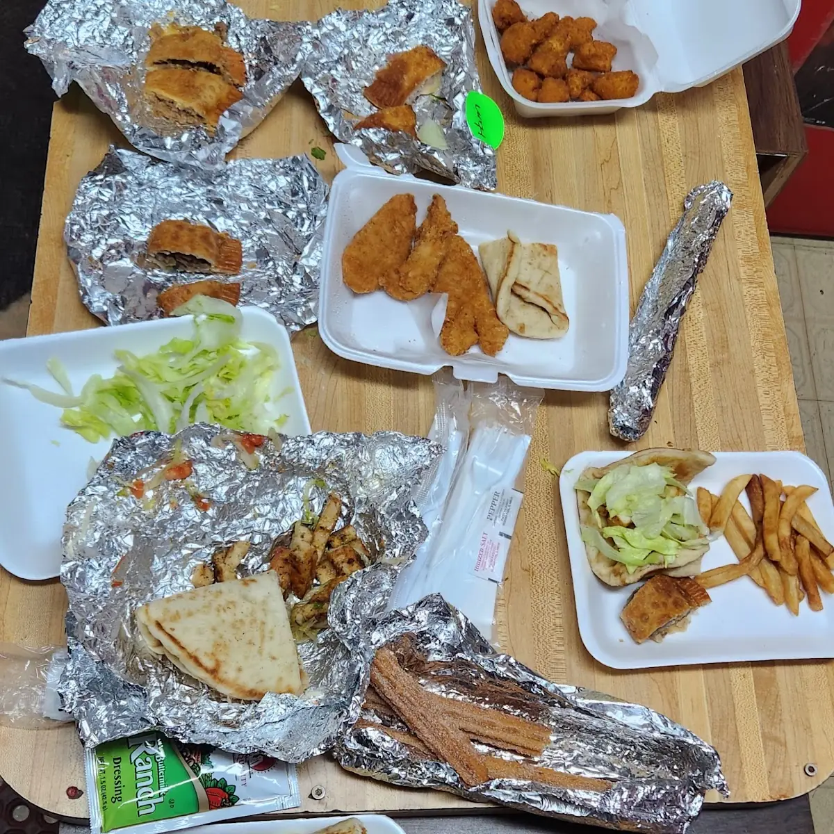 TKO Gyro Platter Open Faced Gyro