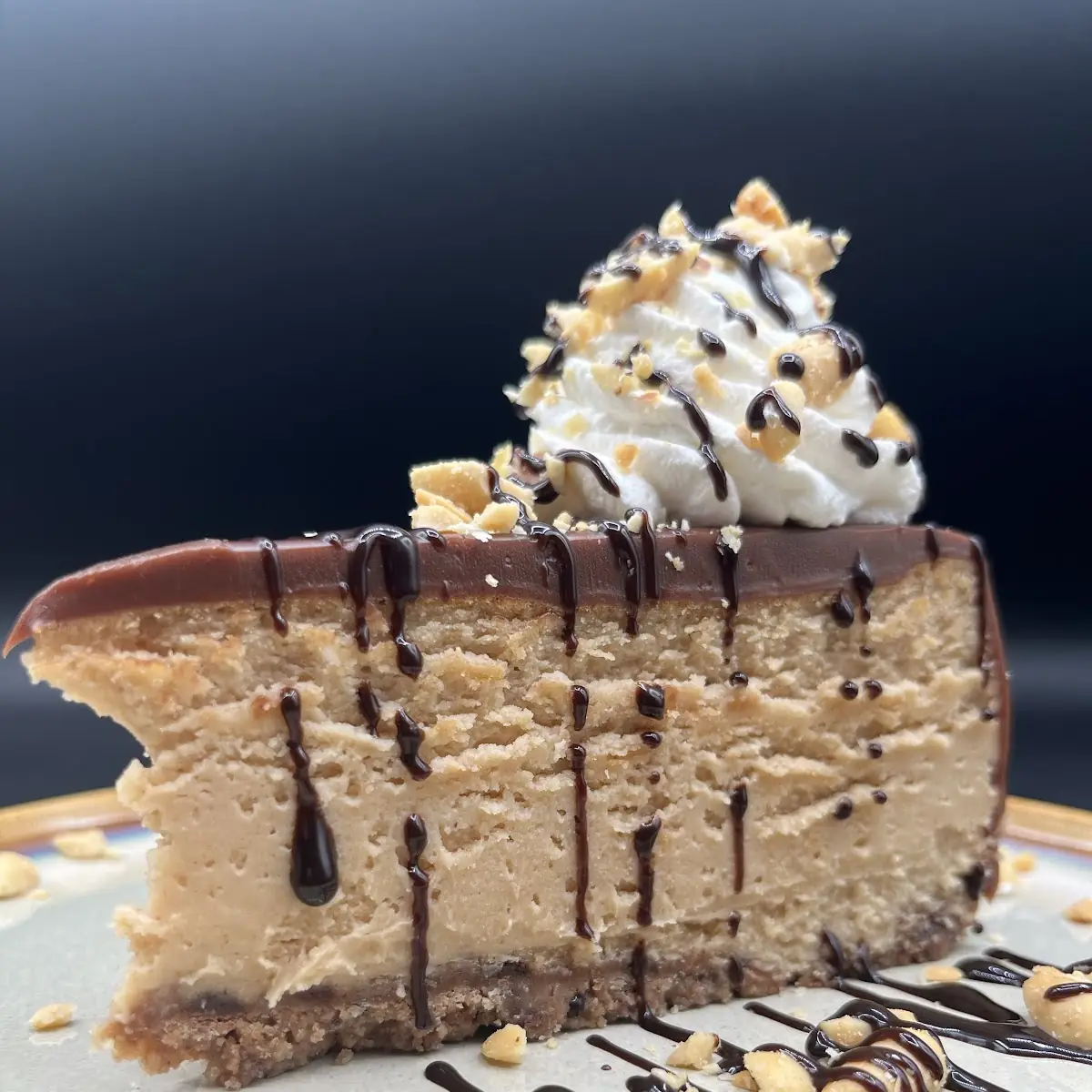 Salted Caramel Macchiato Cheesecake Slice