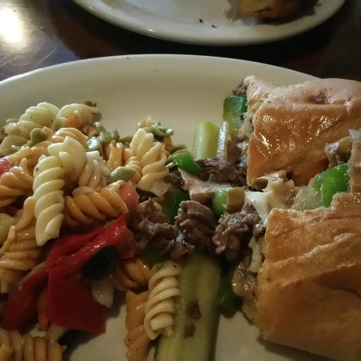 Cheese Steak and Pasta Salad