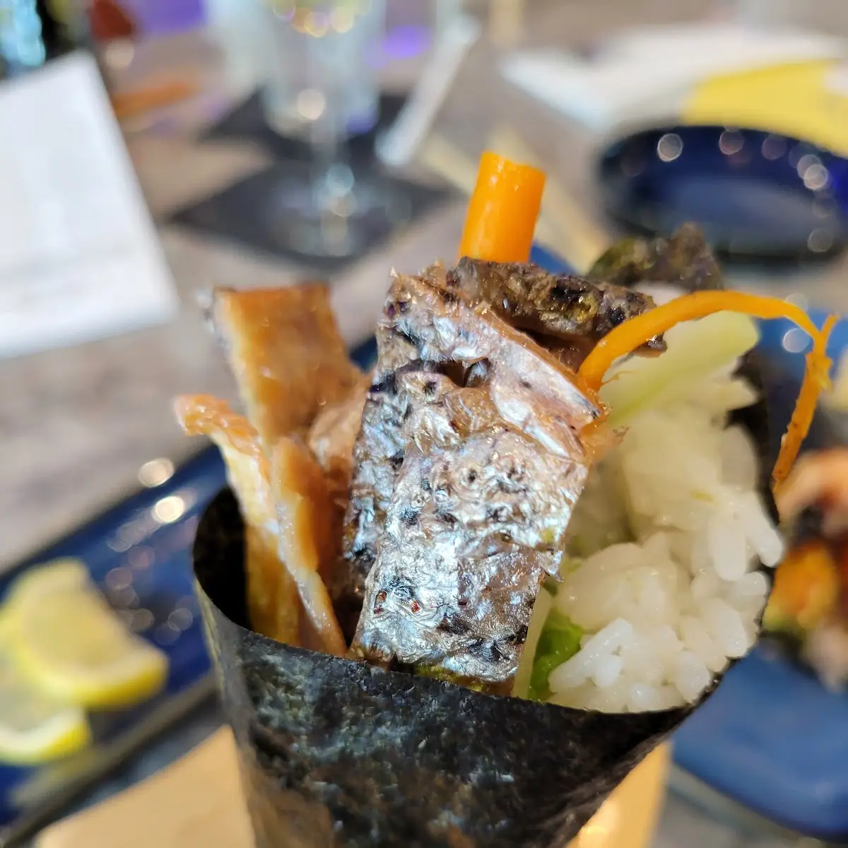 Salmon Skin Hand Roll