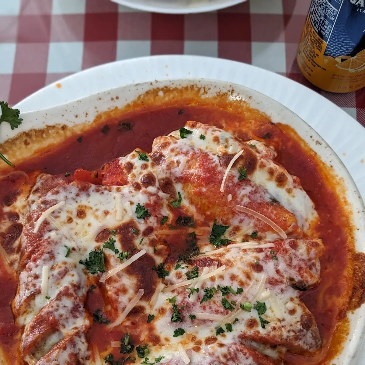 Marinara Sauce and Melted Mozzarella