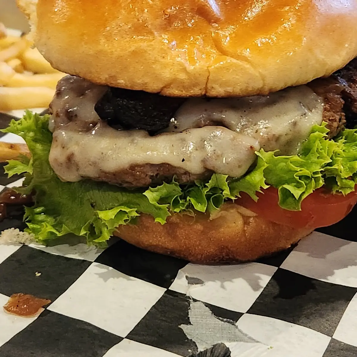 Mushroom Swiss Burger