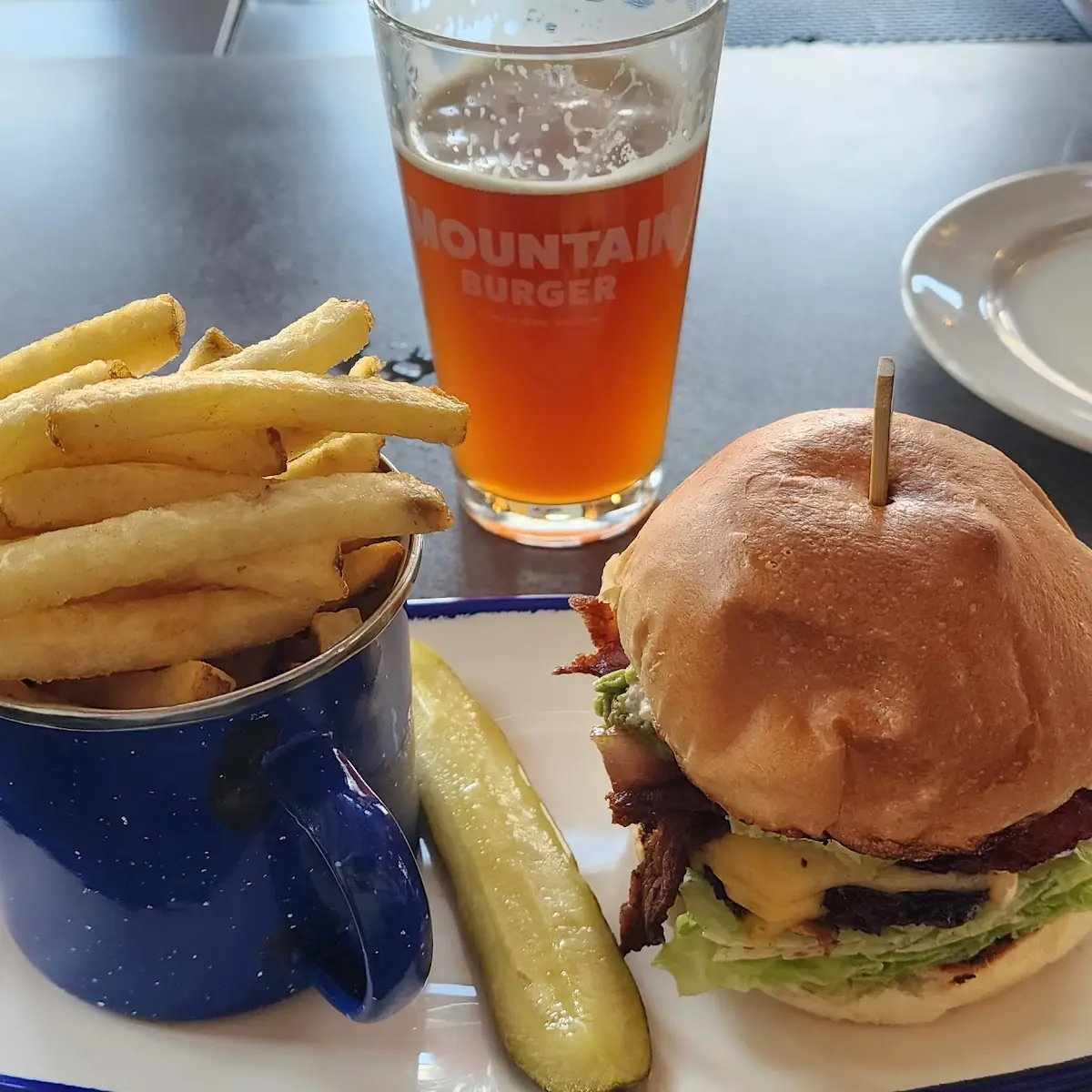 Bacon Cheeseburger with Fries