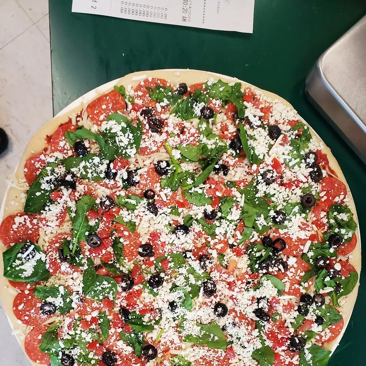 Greek Pepperoni Pizza