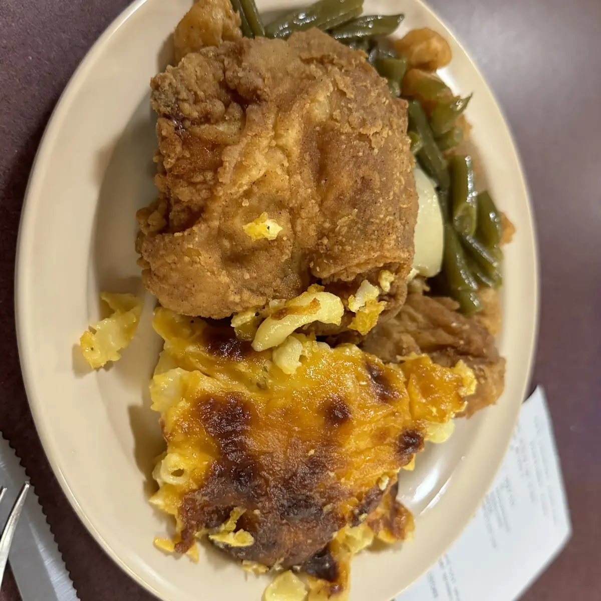 Fried Chicken and Mac & Cheese