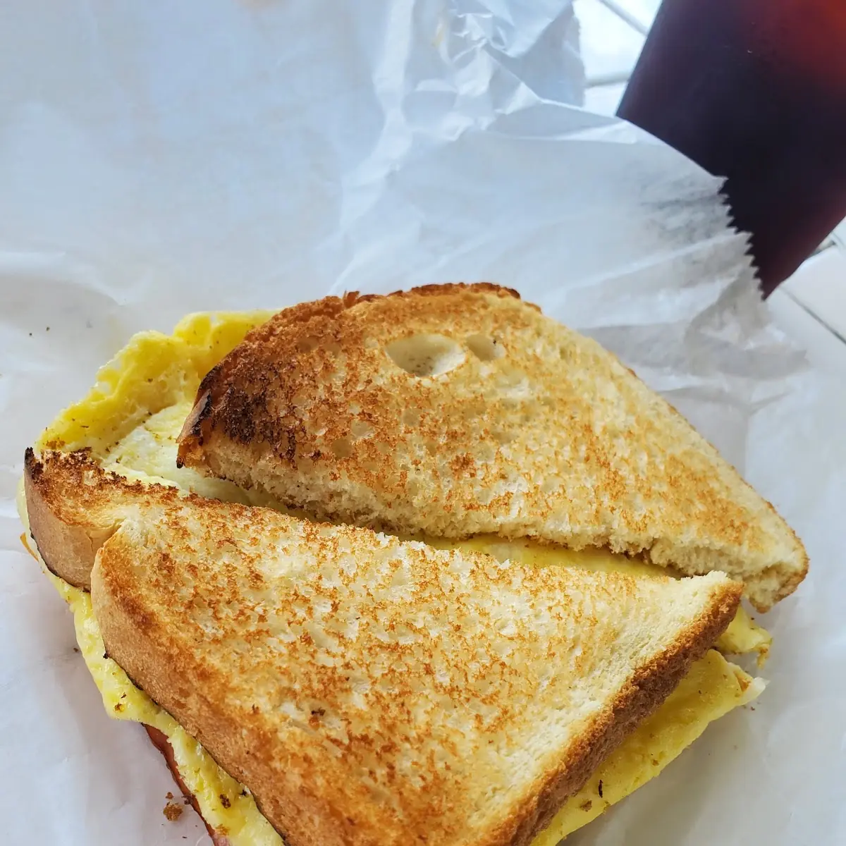Ham Egg and Cheese Sandwich