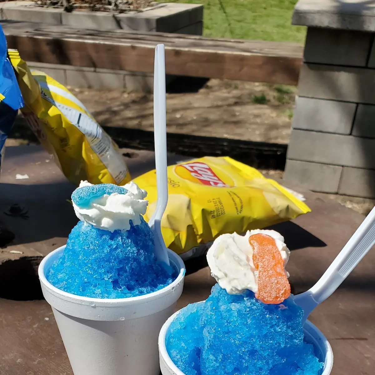 Blue Raspberry Coconut Snow Cone