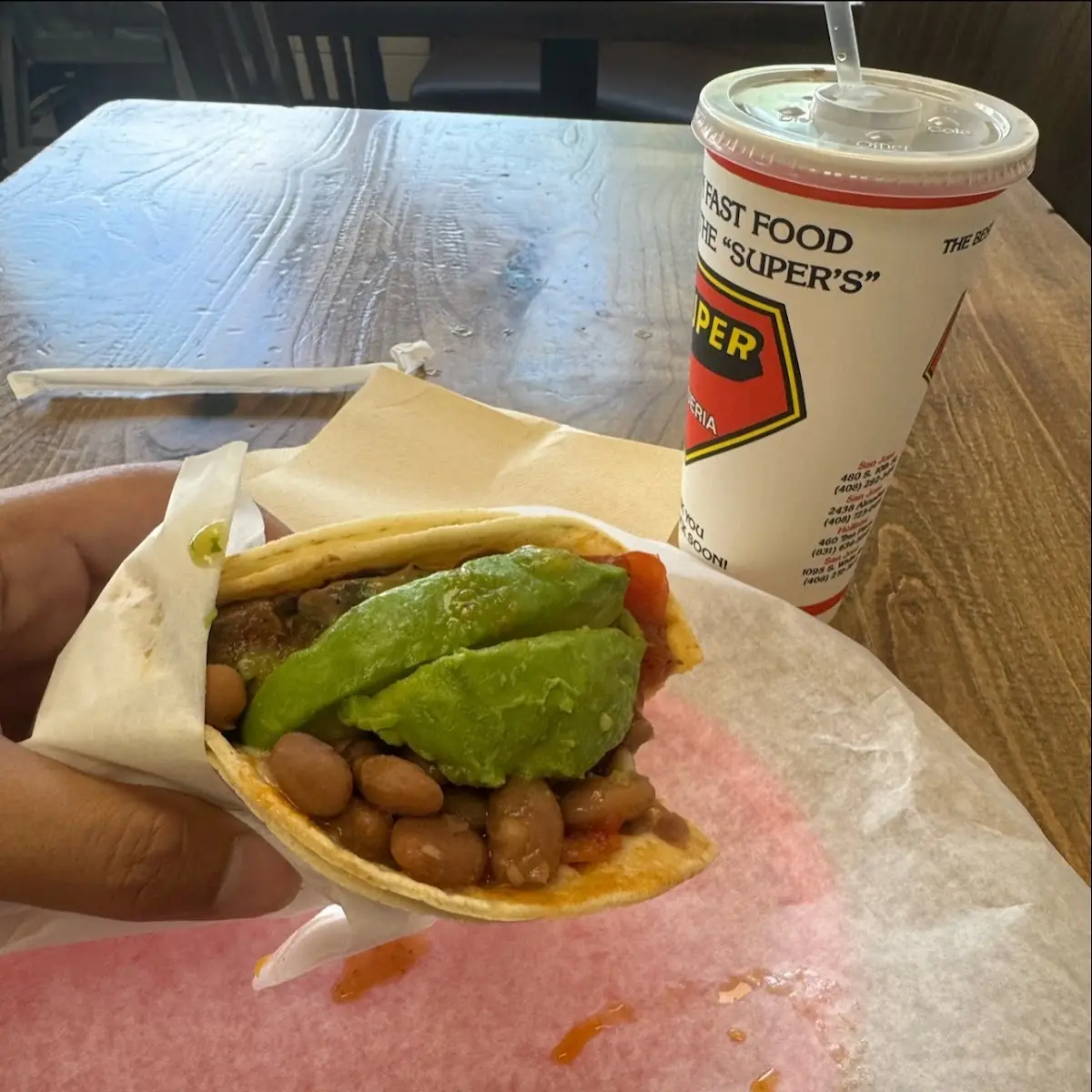 Super Taco Lengua Soft Taco