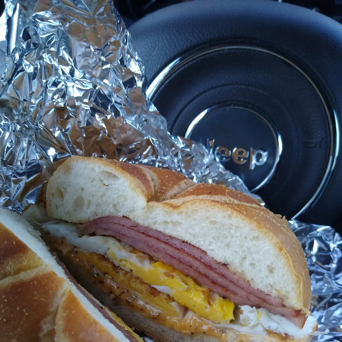 Porkroll Egg Cheese