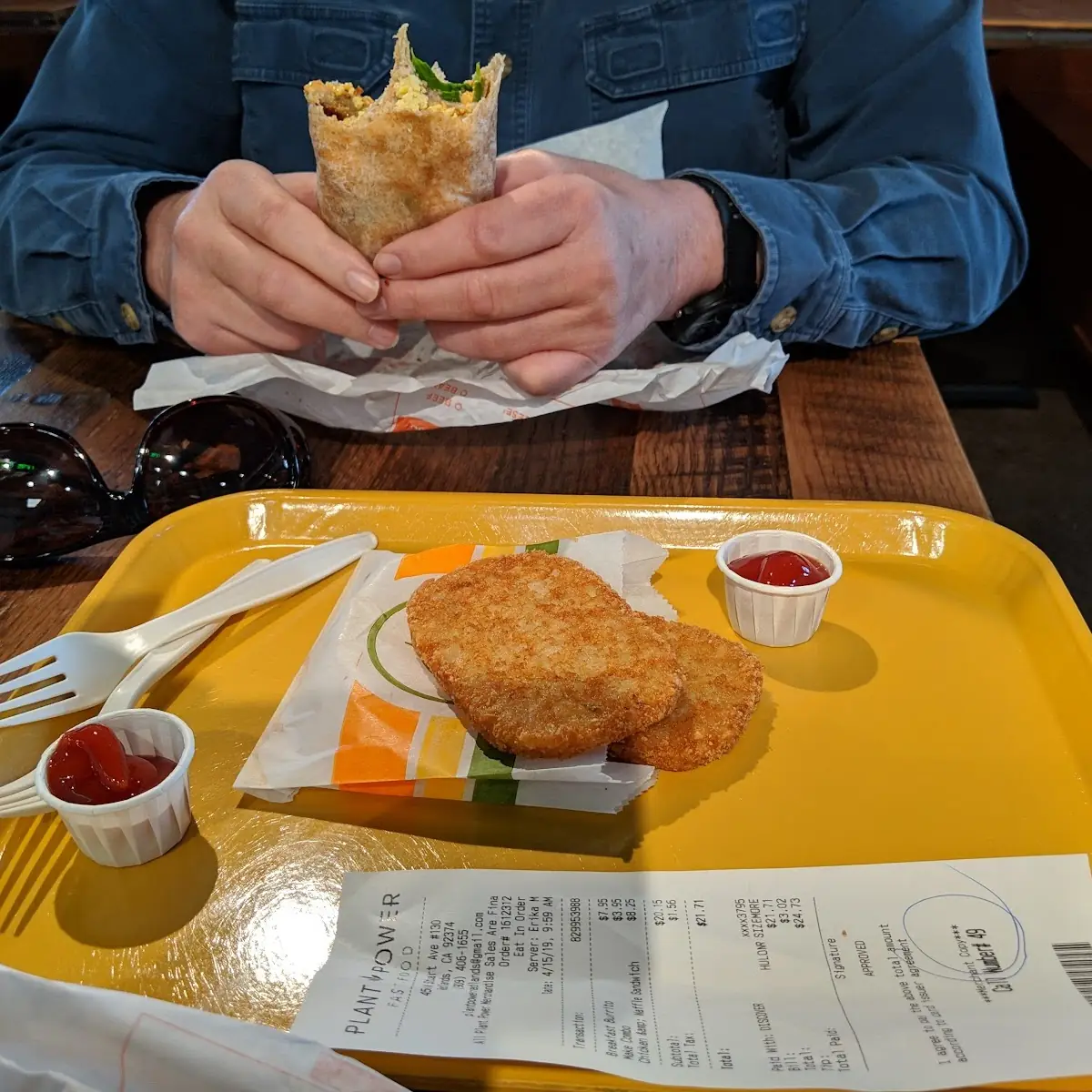 Burrito with Hash Browns
