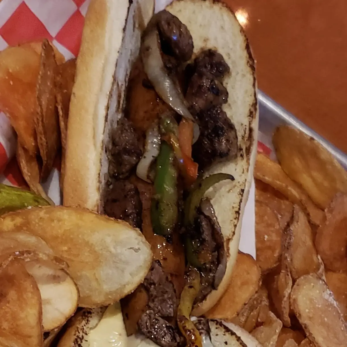 The Ben Franklin Philly Cheese Steak Dog