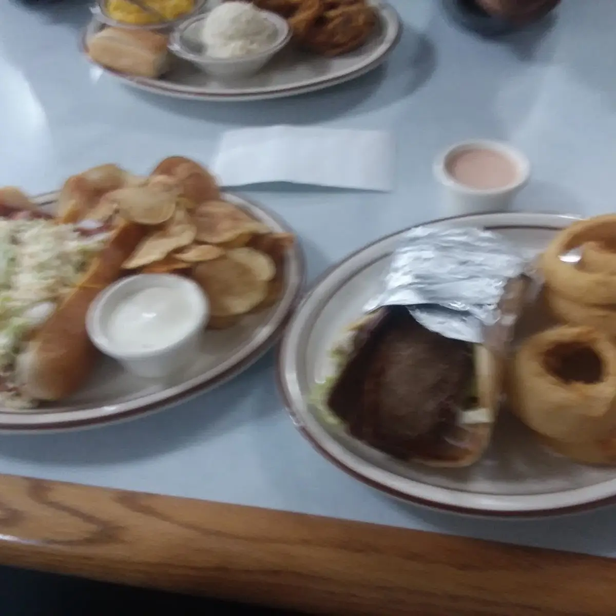 Beef Hot Dogs and a Lamb Gyro