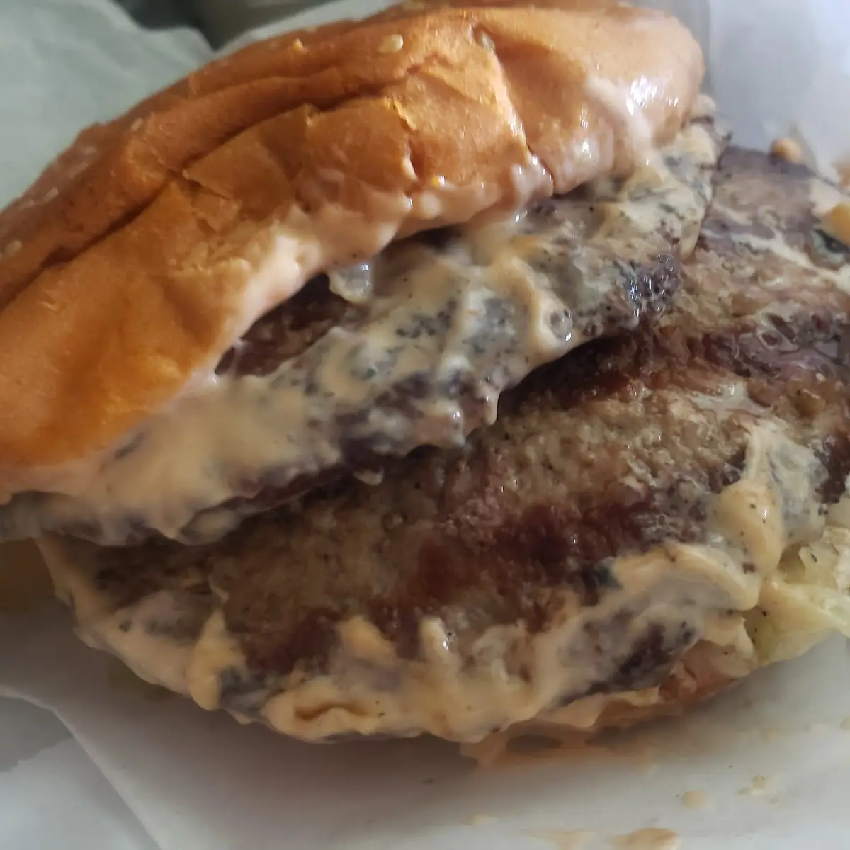 Double Hamburger Extra Thousand Island