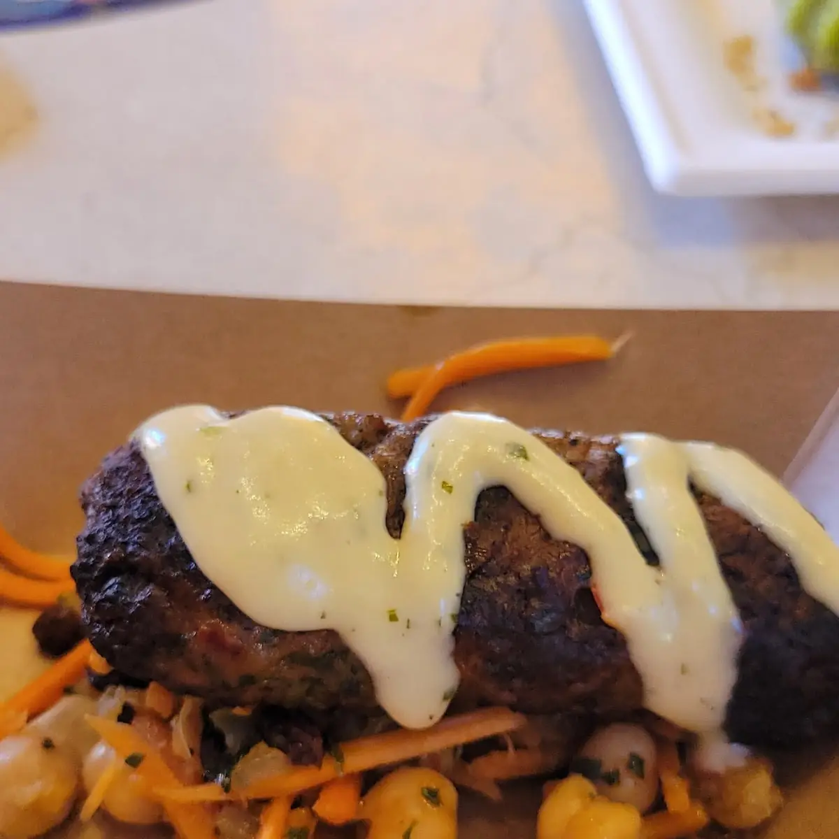 Lamb Kebab and Chickpea Salad