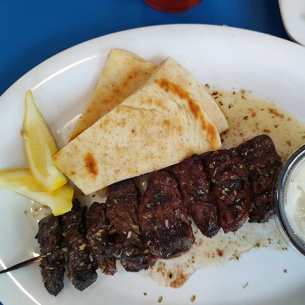 Pita Bread and Sauce