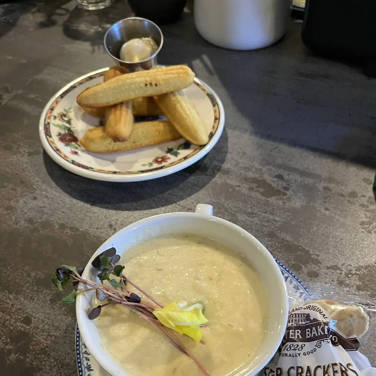 Potato Leek Soup and Corn Bread
