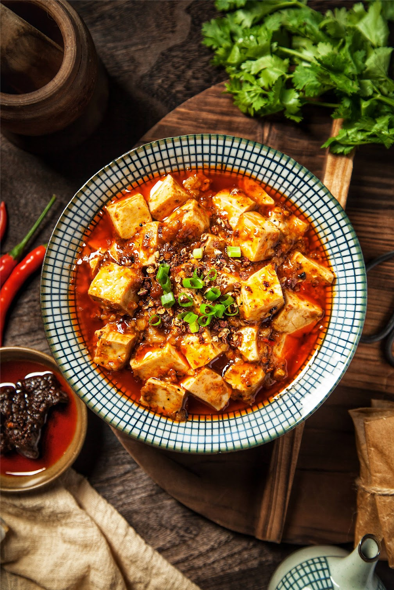 V1 Tofu À la Sauce Mapo