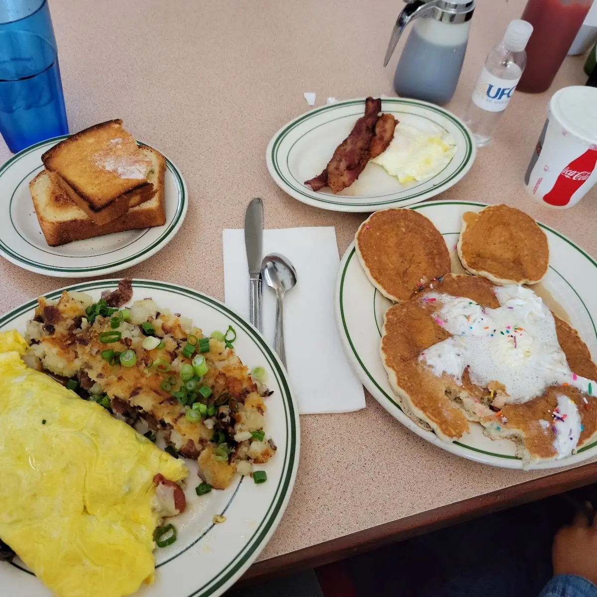 Kids Pancake with Bacon and Egg