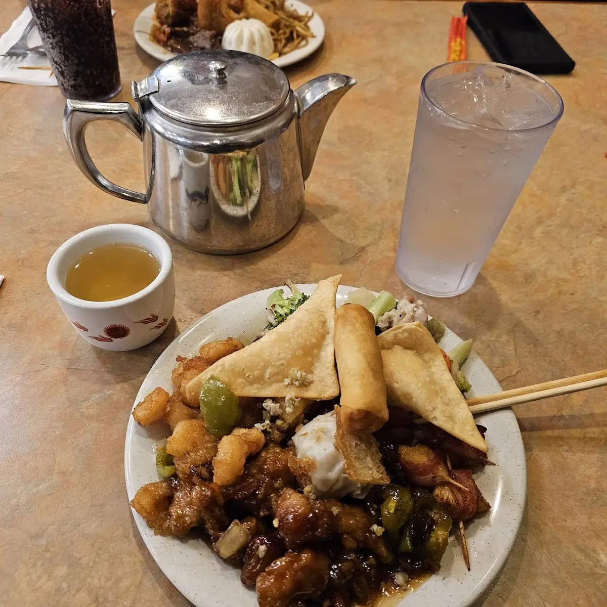 Buffet with Jasmine Green Tea