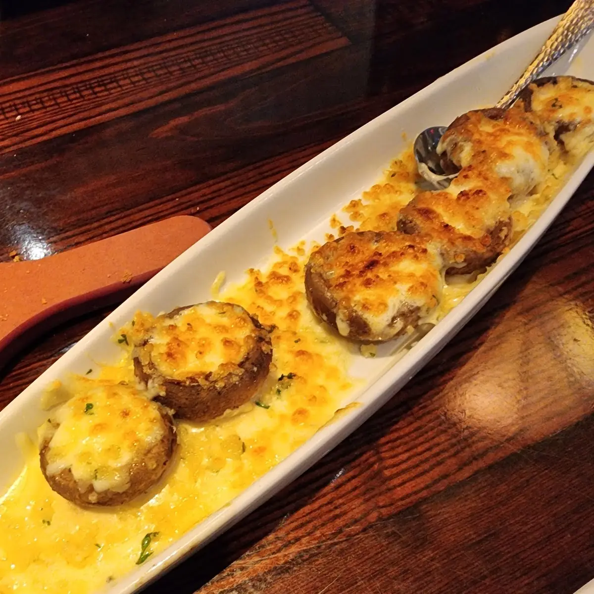 White Cheddar Stuffed Mushrooms