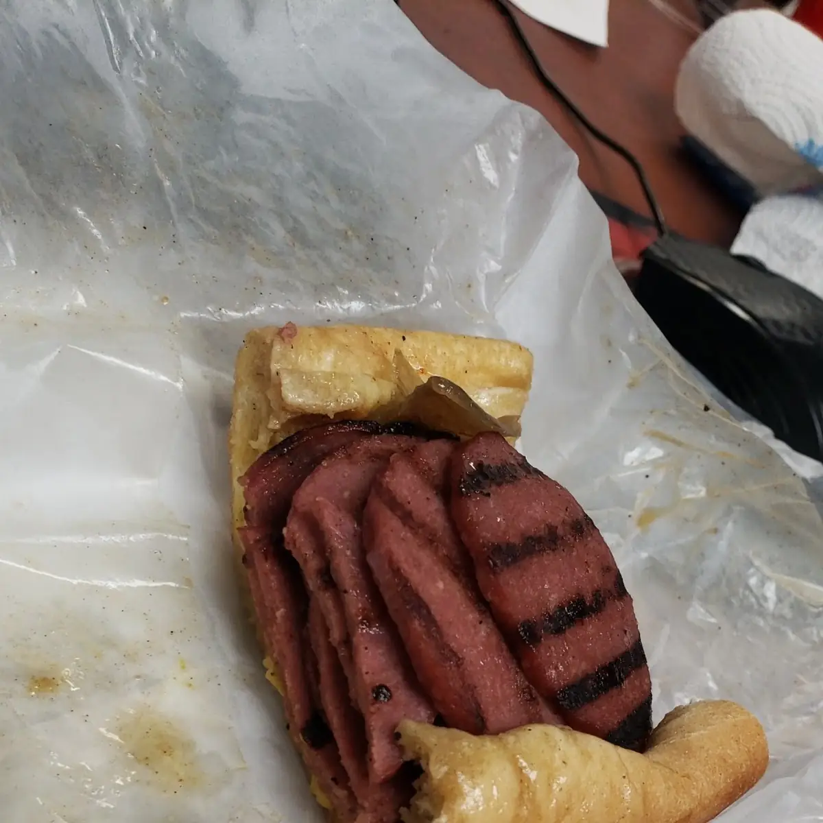 Grilled Salami Sandwich