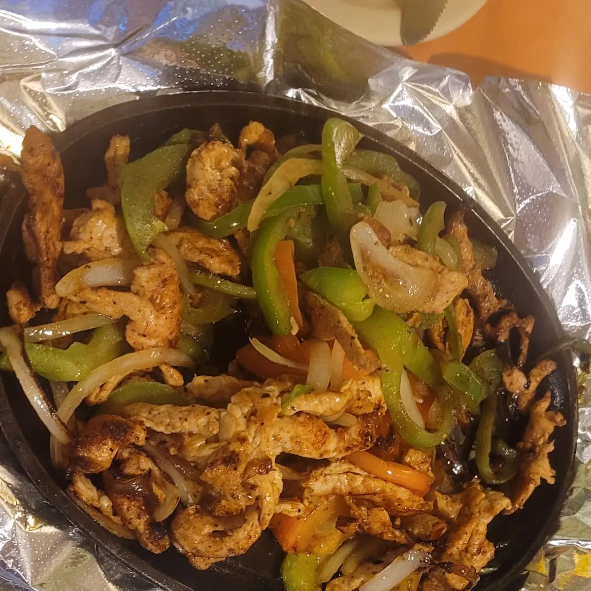 Chicken Fajitas for One