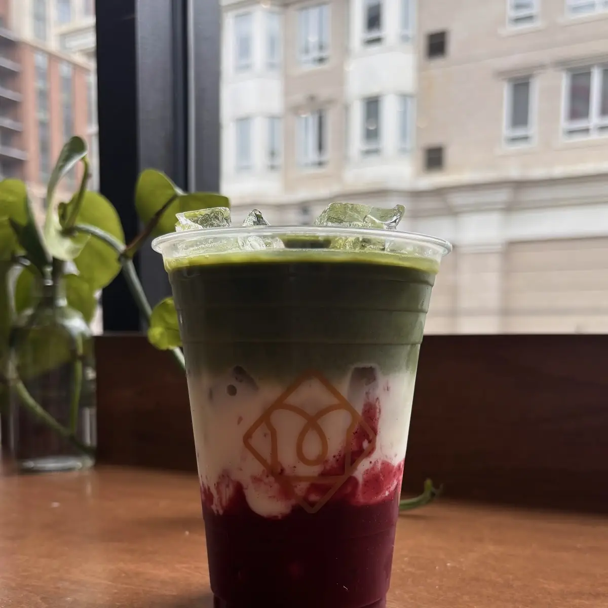 Iced Lavender Berry Matcha