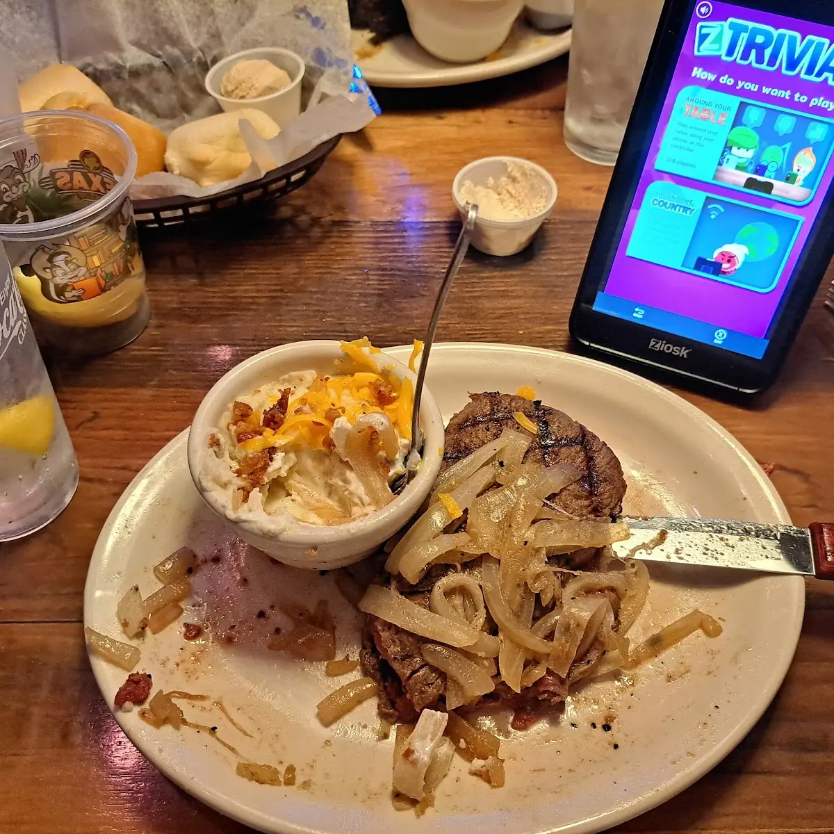 Sirloin Steak and Loaded Mashed Potatoes